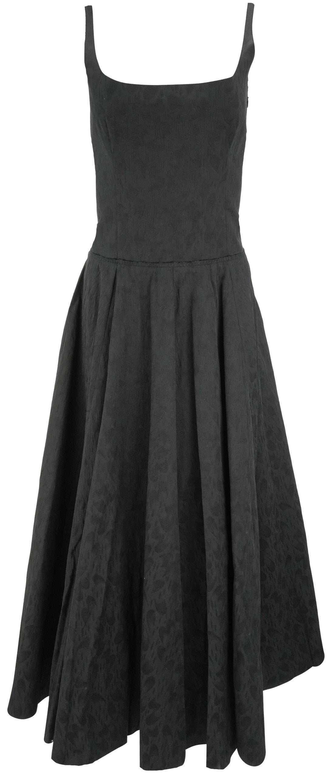 Marni Waves and Drops Cotton Jacquard Dress in Black - Discounts on Marni at UAL