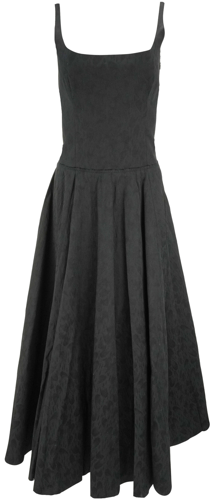 Marni Waves and Drops Cotton Jacquard Dress in Black - Discounts on Marni at UAL