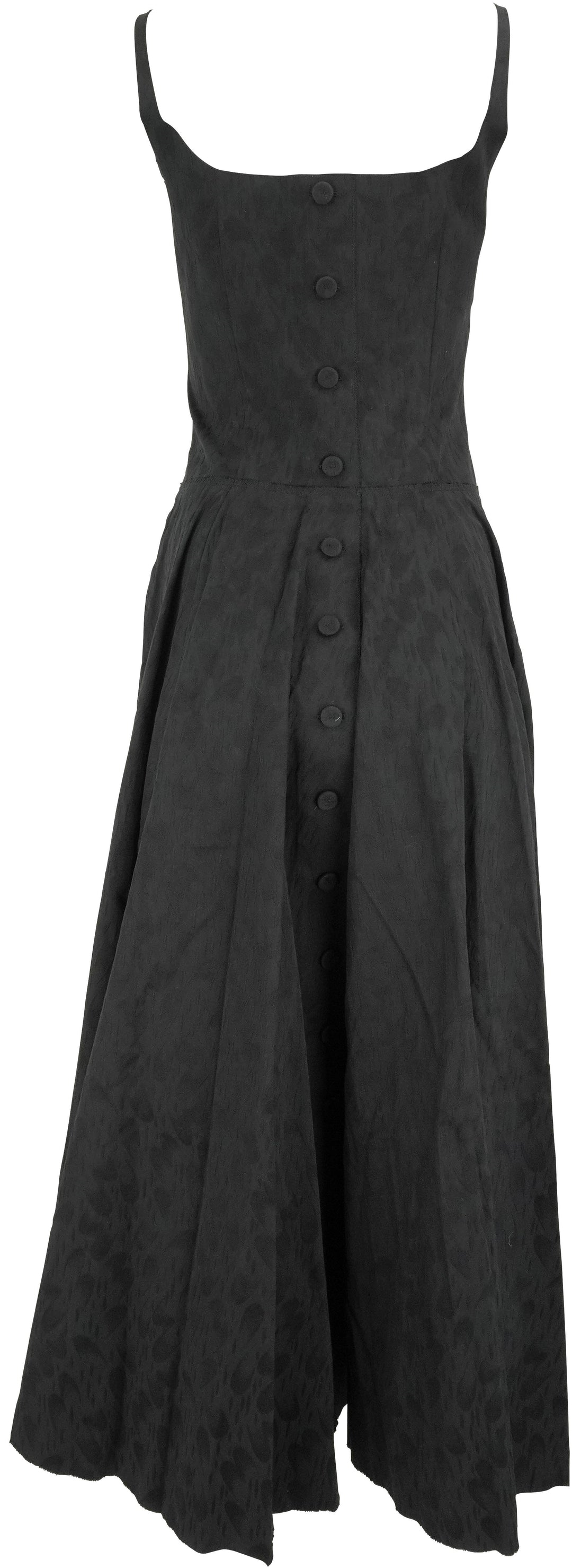 Marni Waves and Drops Cotton Jacquard Dress in Black - Discounts on Marni at UAL