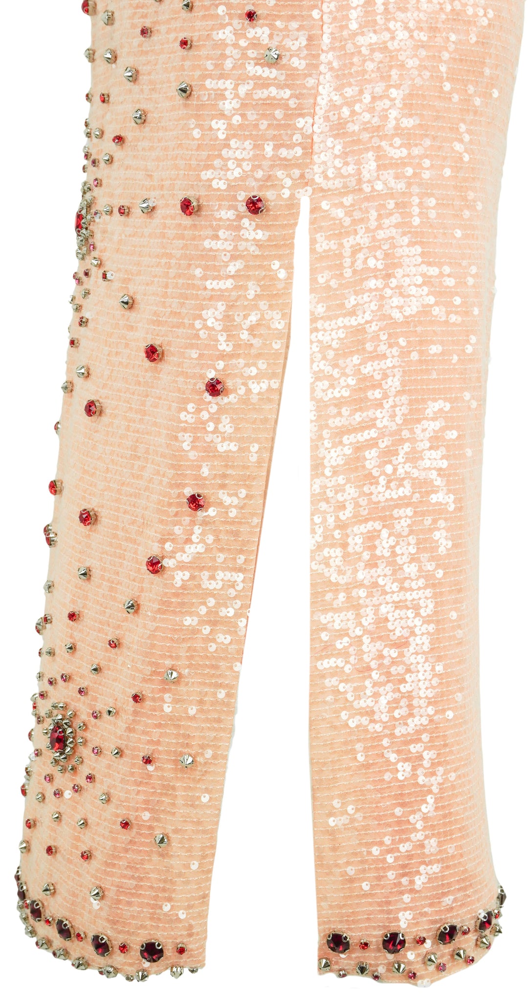 Erdem Embellished Dress in Peach