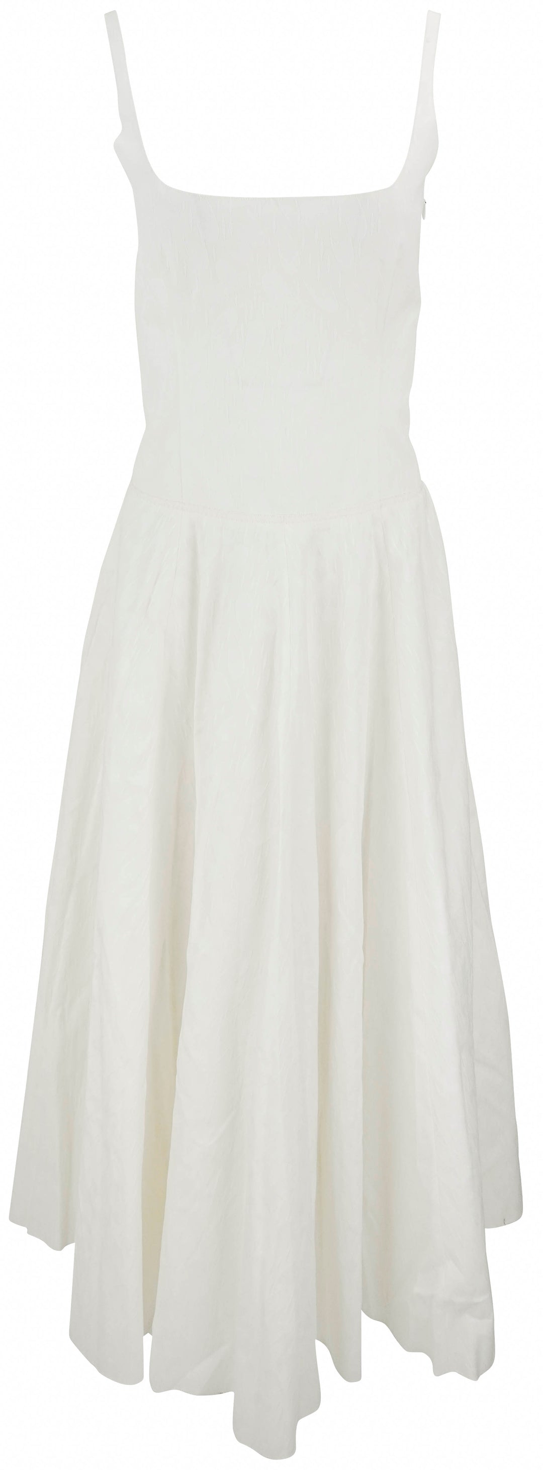 Marni Waves and Drops Cotton Jacquard Dress in Natural White - Discounts on Marni at UAL