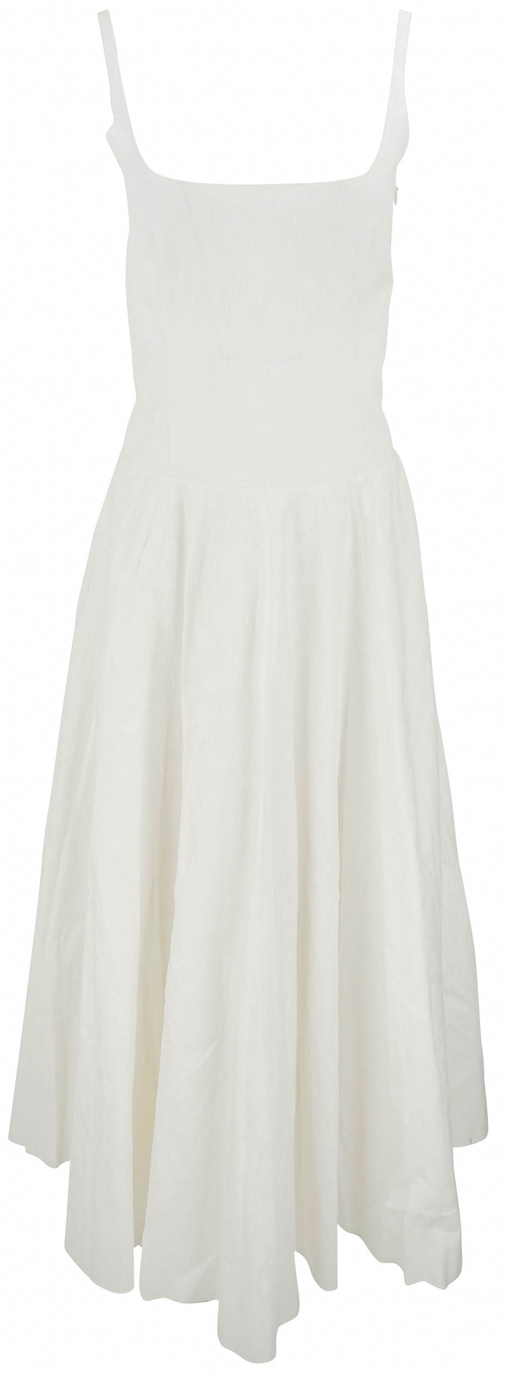 Marni Waves and Drops Cotton Jacquard Dress in Natural White - Discounts on Marni at UAL