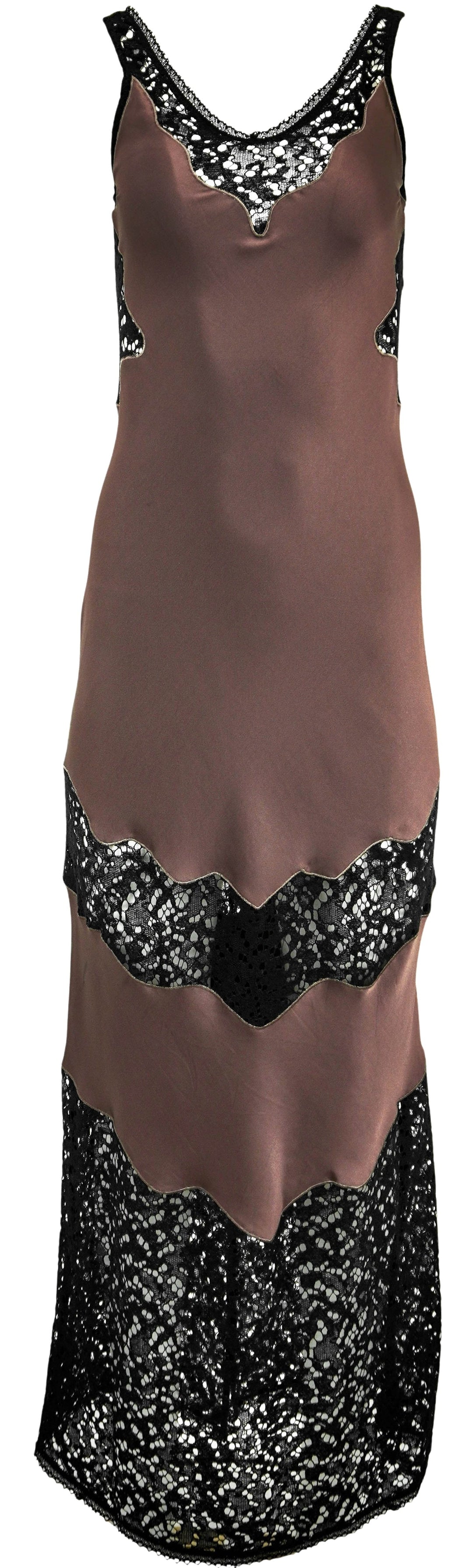 Jonathan Simkhai Lacey Slip Dress in Mocha