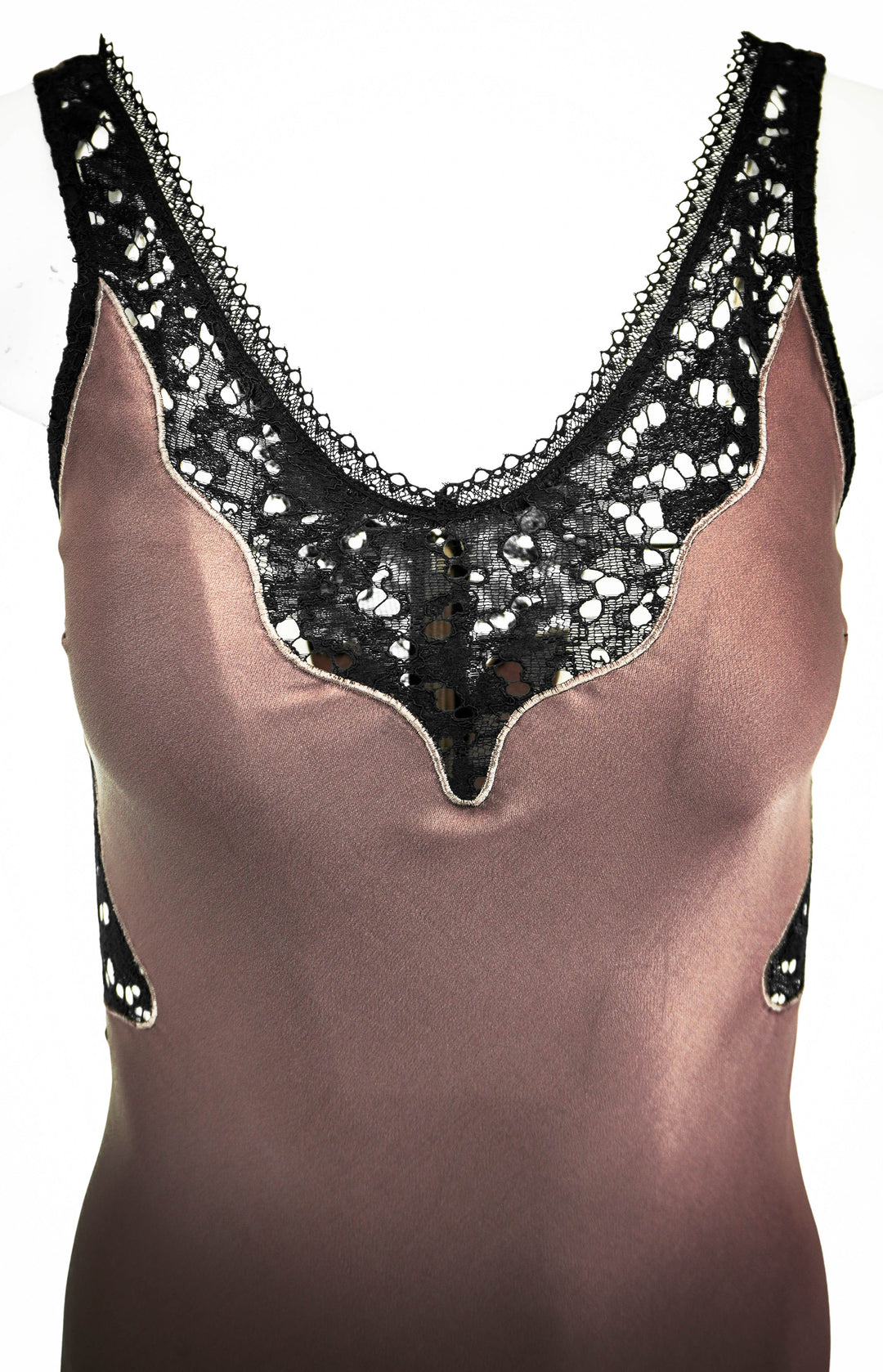 Jonathan Simkhai Lacey Slip Dress in Mocha