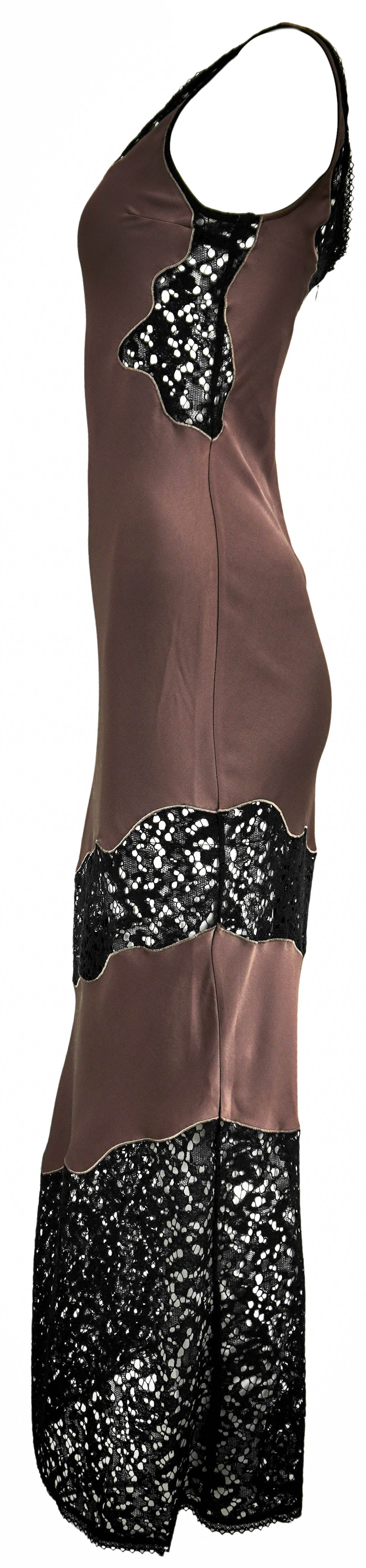 Jonathan Simkhai Lacey Slip Dress in Mocha