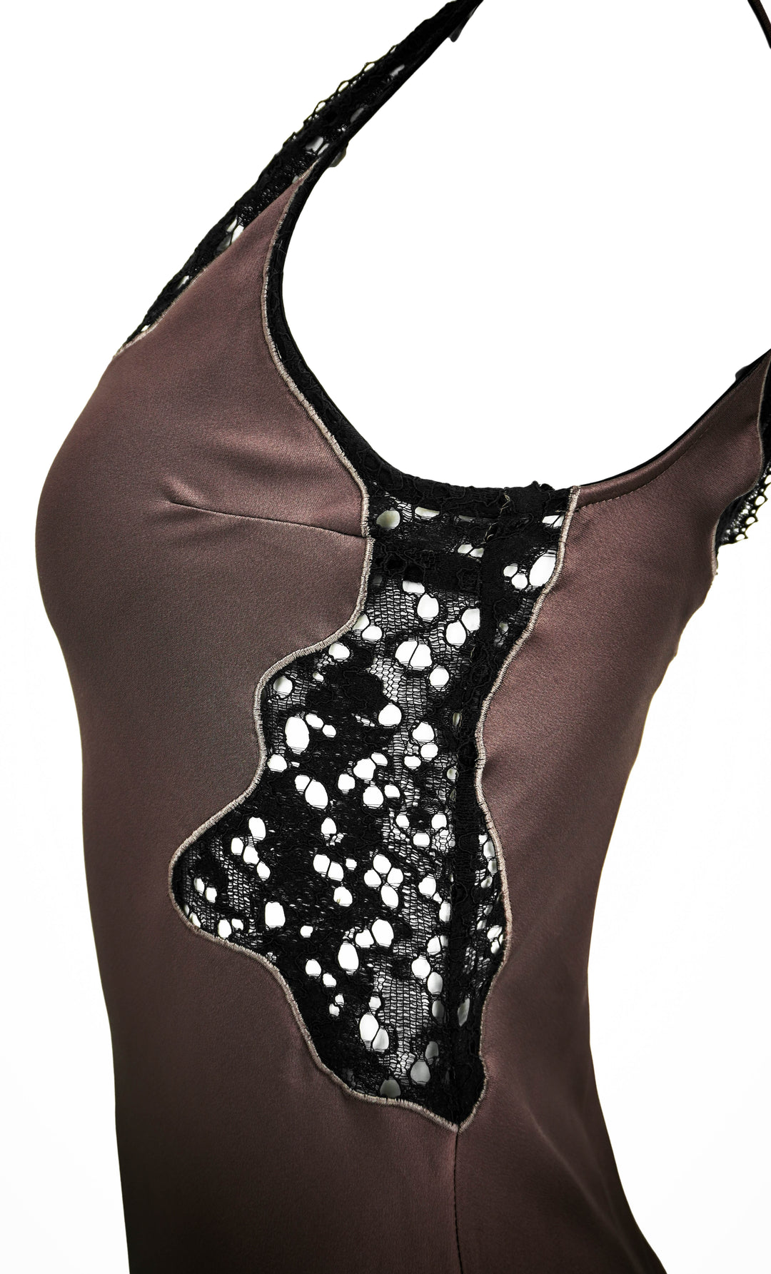 Jonathan Simkhai Lacey Slip Dress in Mocha