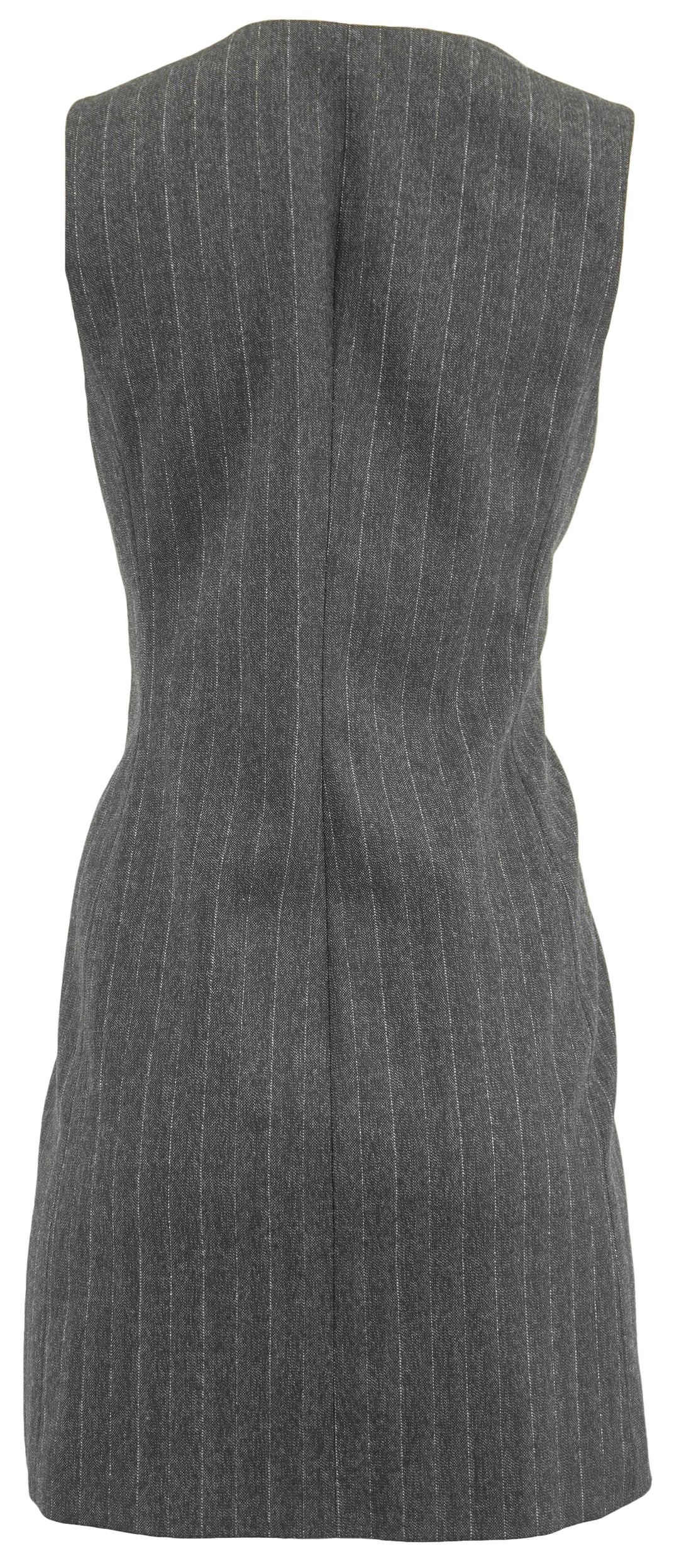 Frame Metallic Pinstriped Mini Dress in Grey