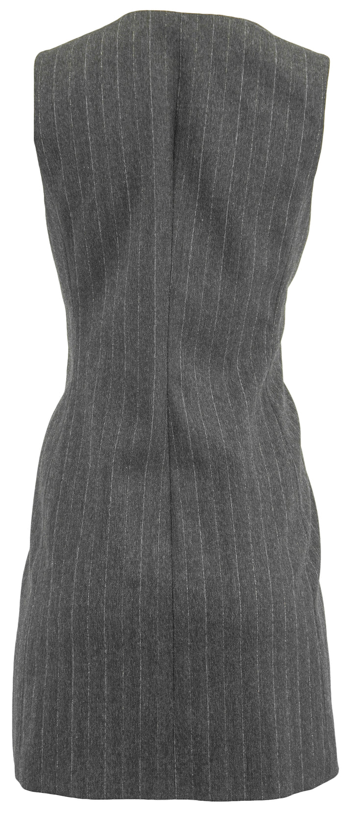 Frame Metallic Pinstriped Mini Dress in Grey
