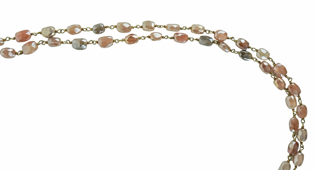 Ela Rae Nuggets Necklace in Pink Opal - Discounts on Ela Rae at UAL