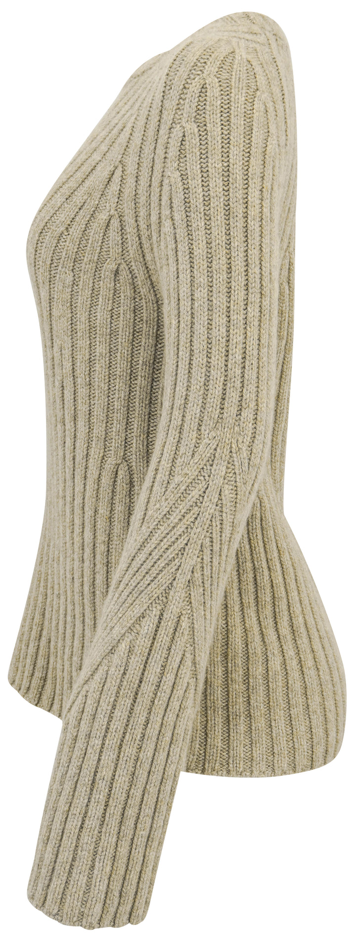 Khaite Calvin Ribbed Sweater in Sepia