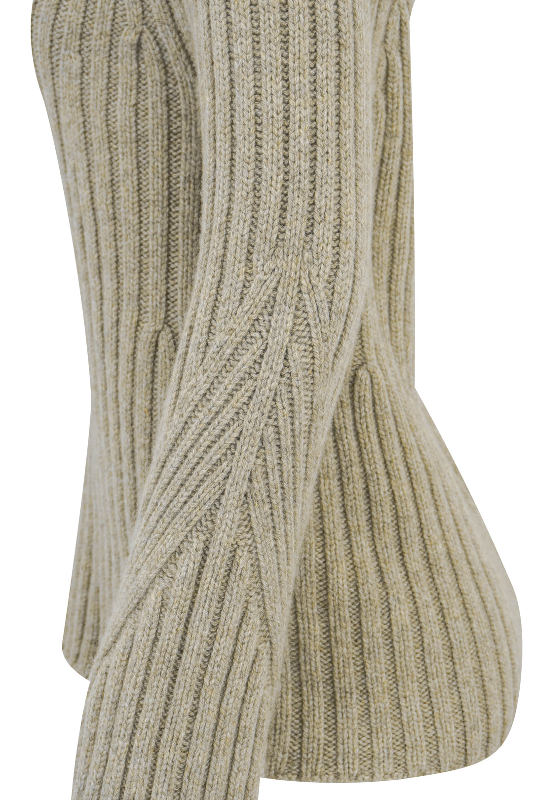 Khaite Calvin Ribbed Sweater in Sepia