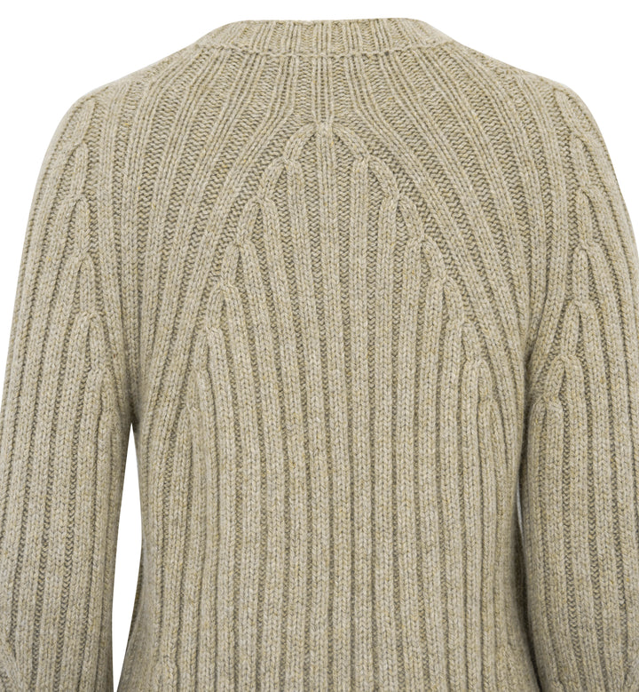 Khaite Calvin Ribbed Sweater in Sepia