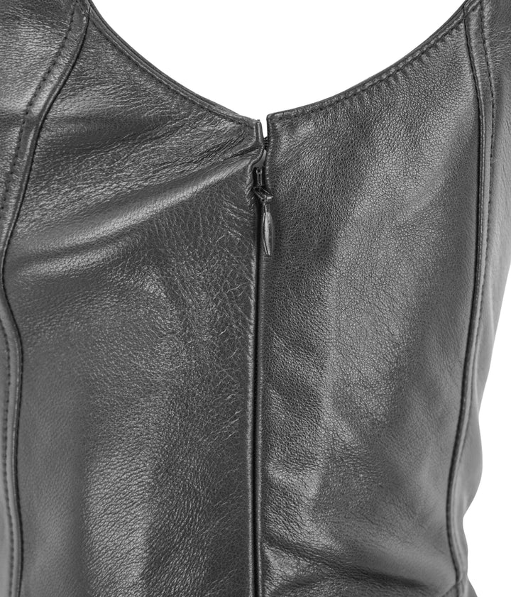Ulla Johnson Thais Leather Dress in Black