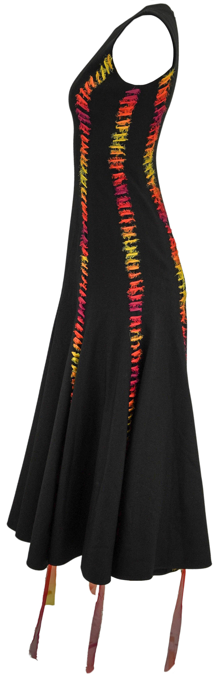 Gabriela Hearst Kendal Ribbon Dress in Black