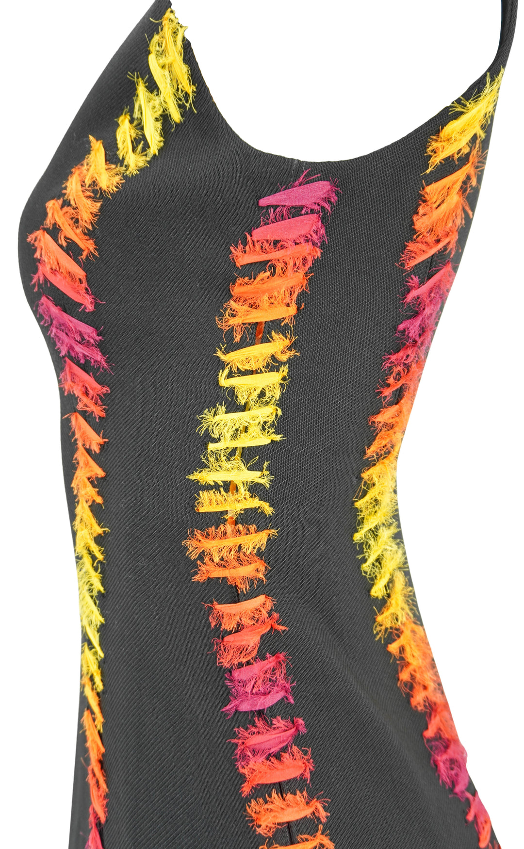 Gabriela Hearst Kendal Ribbon Dress in Black