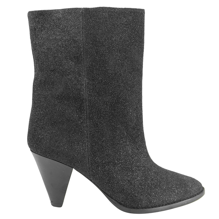 Isabel Marant Rouxa Suede 85mm Boots in Black - Discounts on Isabel Marant at UAL