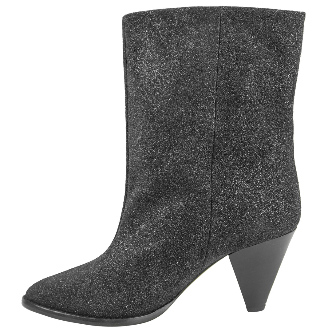 Isabel Marant Rouxa Suede 85mm Boots in Black - Discounts on Isabel Marant at UAL