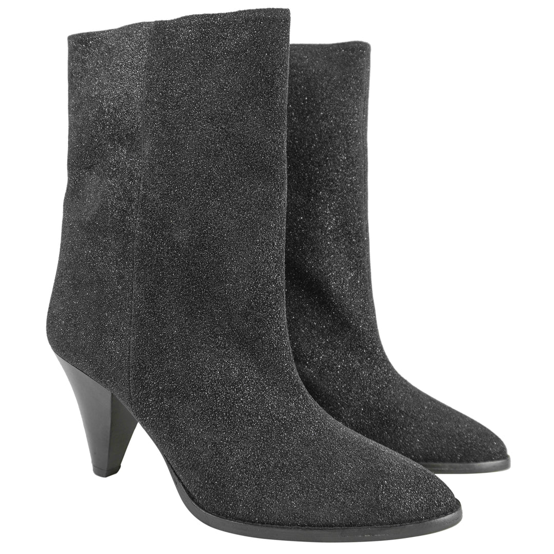 Isabel Marant Rouxa Suede 85mm Boots in Black - Discounts on Isabel Marant at UAL