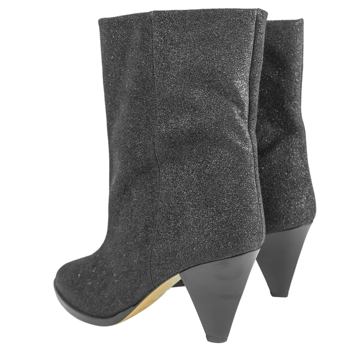 Isabel Marant Rouxa Suede 85mm Boots in Black - Discounts on Isabel Marant at UAL