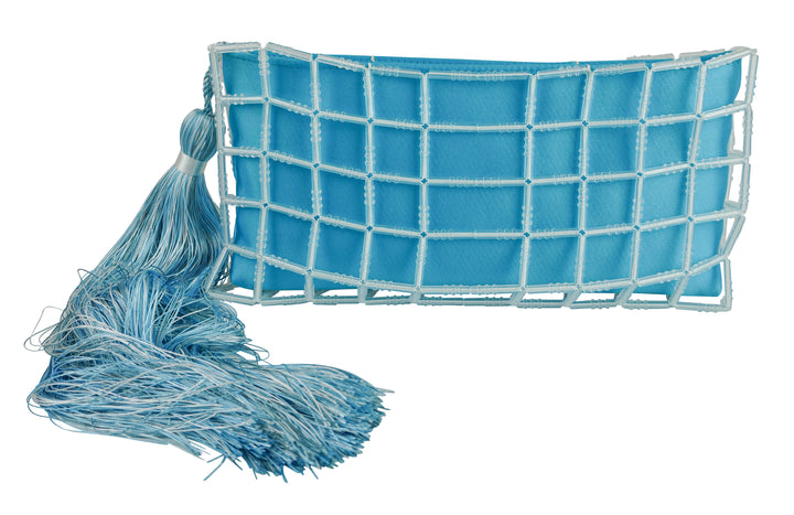 Carolina Santo Domingo Stella Clutch in Blue - Discounts on Carolina Santo Domingo at UAL