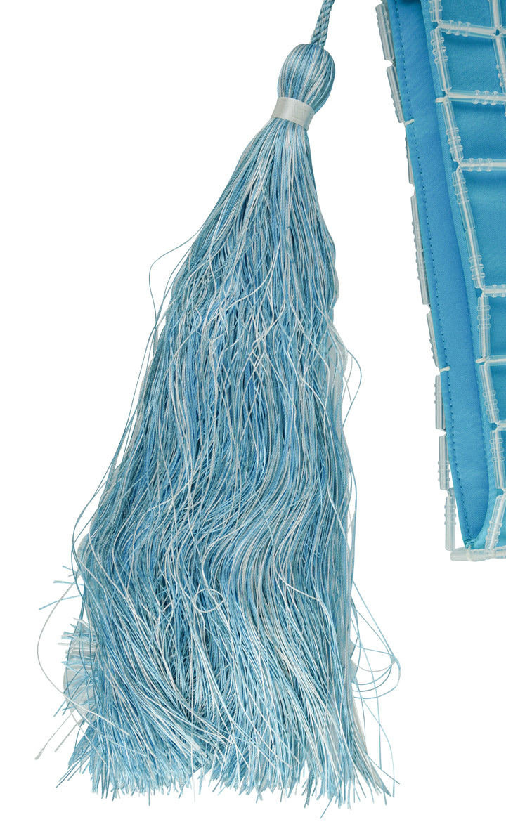 Carolina Santo Domingo Stella Clutch in Blue - Discounts on Carolina Santo Domingo at UAL