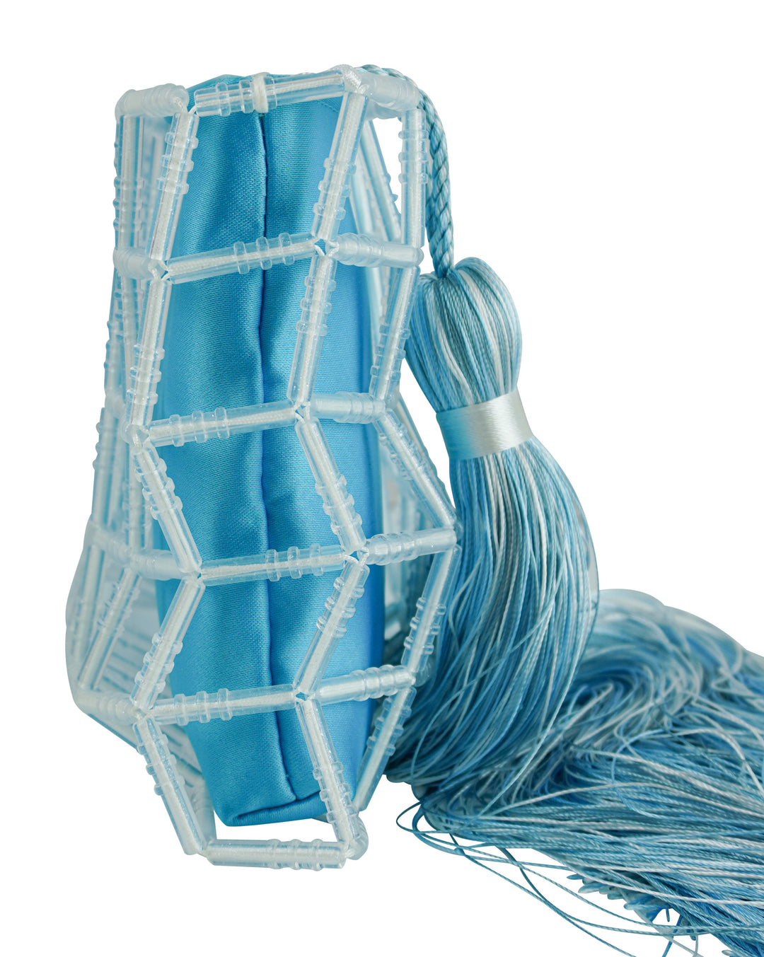 Carolina Santo Domingo Stella Clutch in Blue - Discounts on Carolina Santo Domingo at UAL