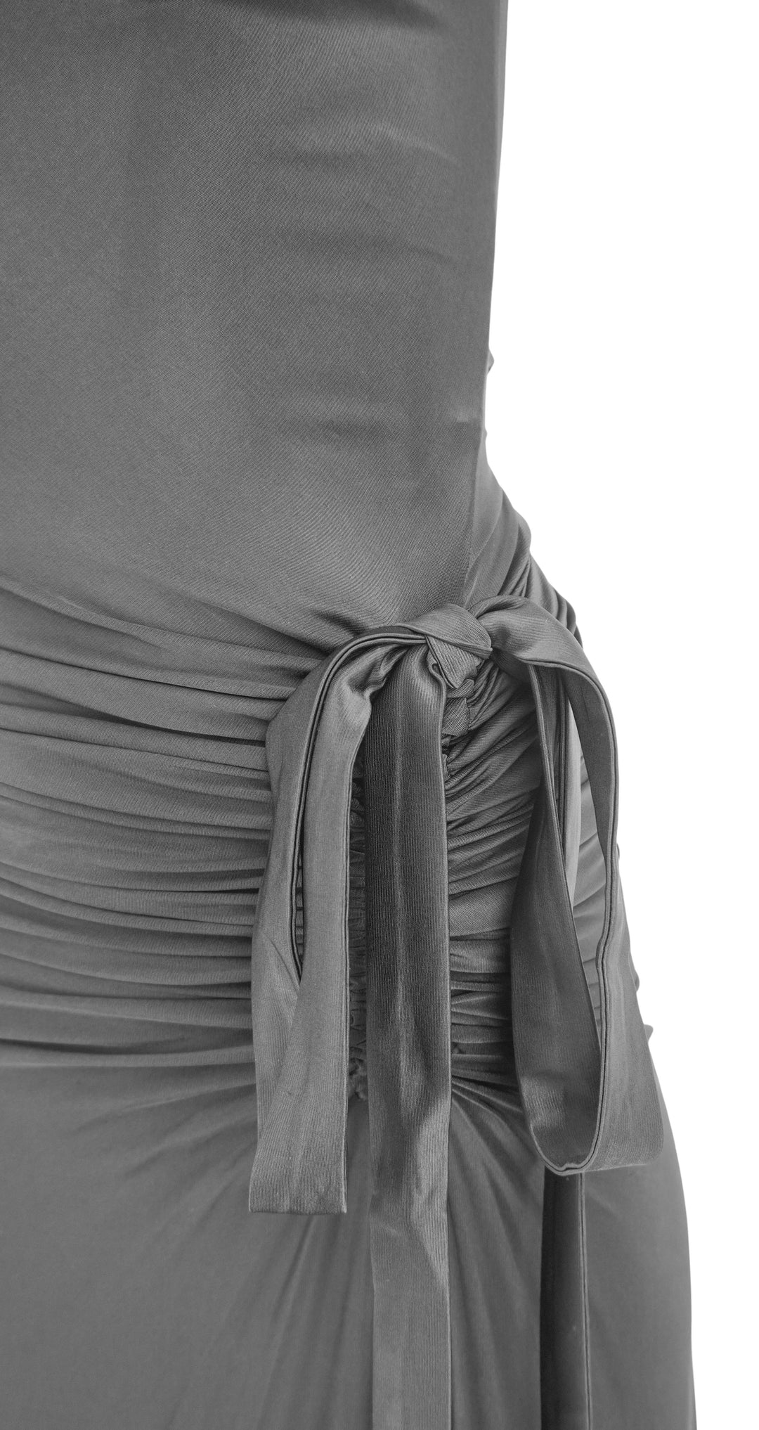 Paco Rabanne Cowl Neck Gown in Black