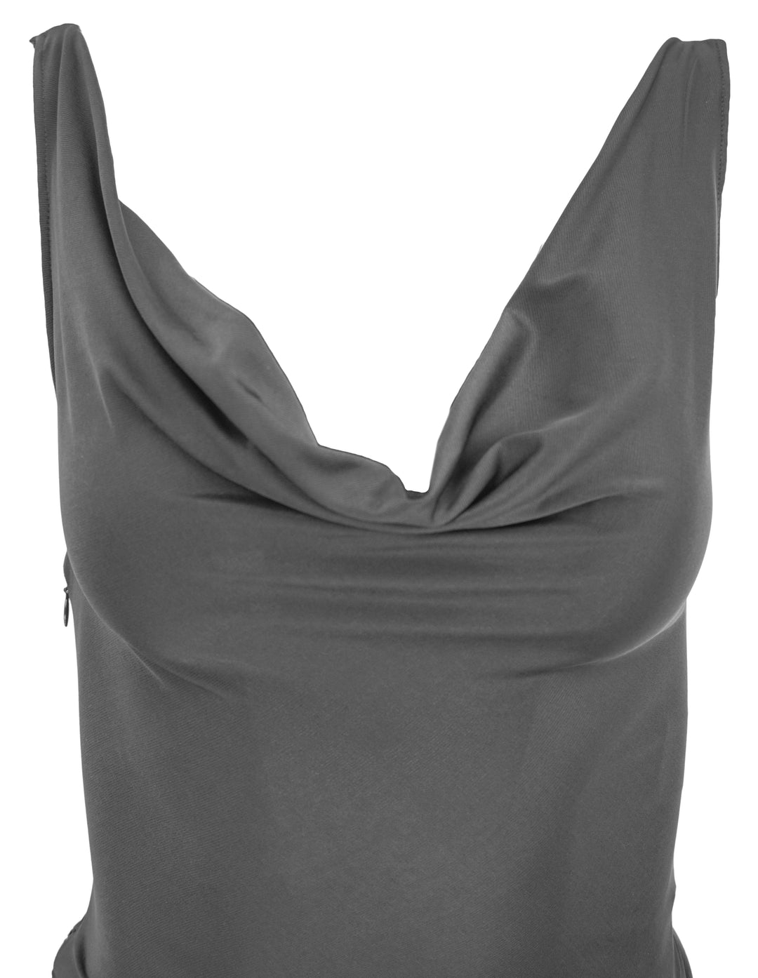 Paco Rabanne Cowl Neck Gown in Black