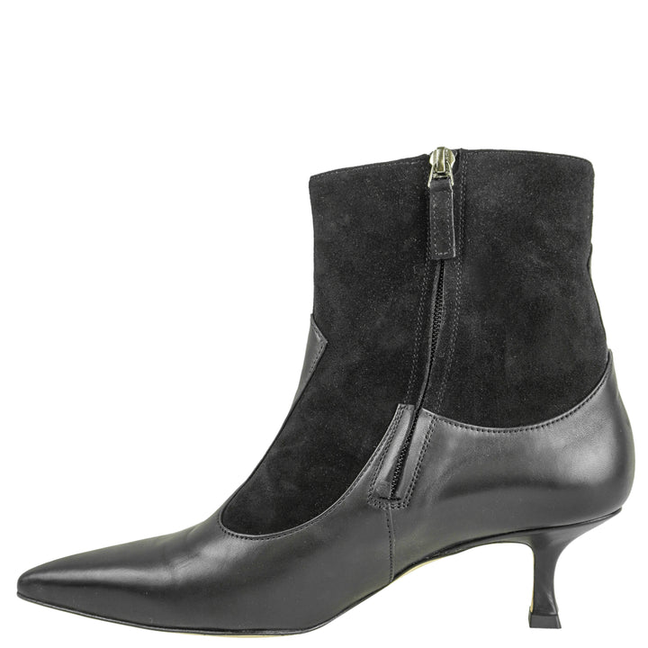 Manolo Blahnik Atalanta Bootie in Black - Discounts on Manolo Blahnik at UAL