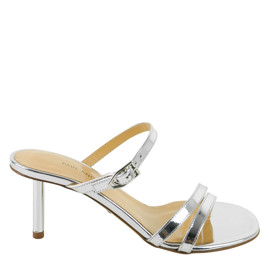 Paul Andrew Spike Sandals in Mirror Silver - Discounts on Paul Andrew at UAL