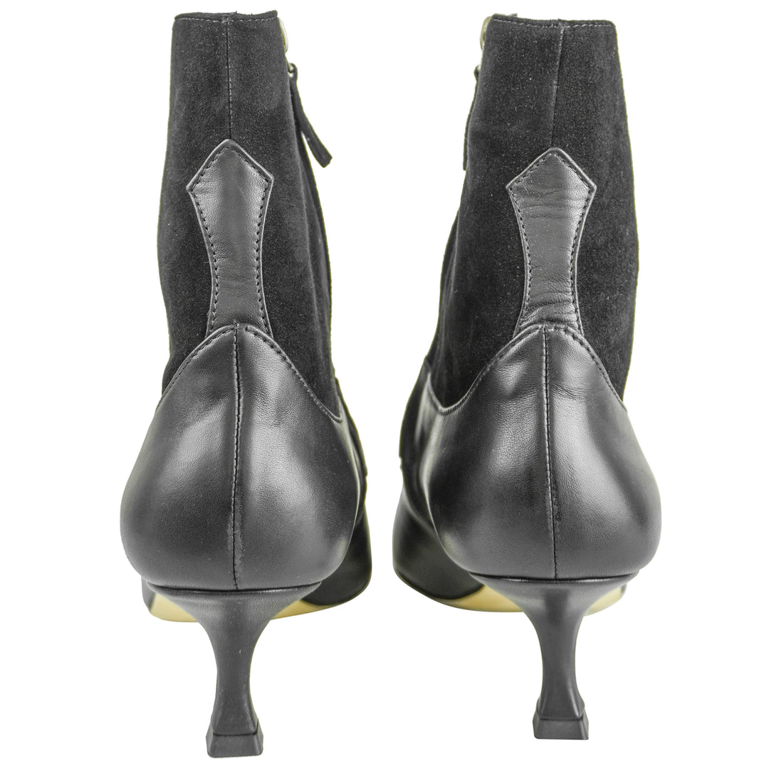 Manolo Blahnik Atalanta Bootie in Black - Discounts on Manolo Blahnik at UAL