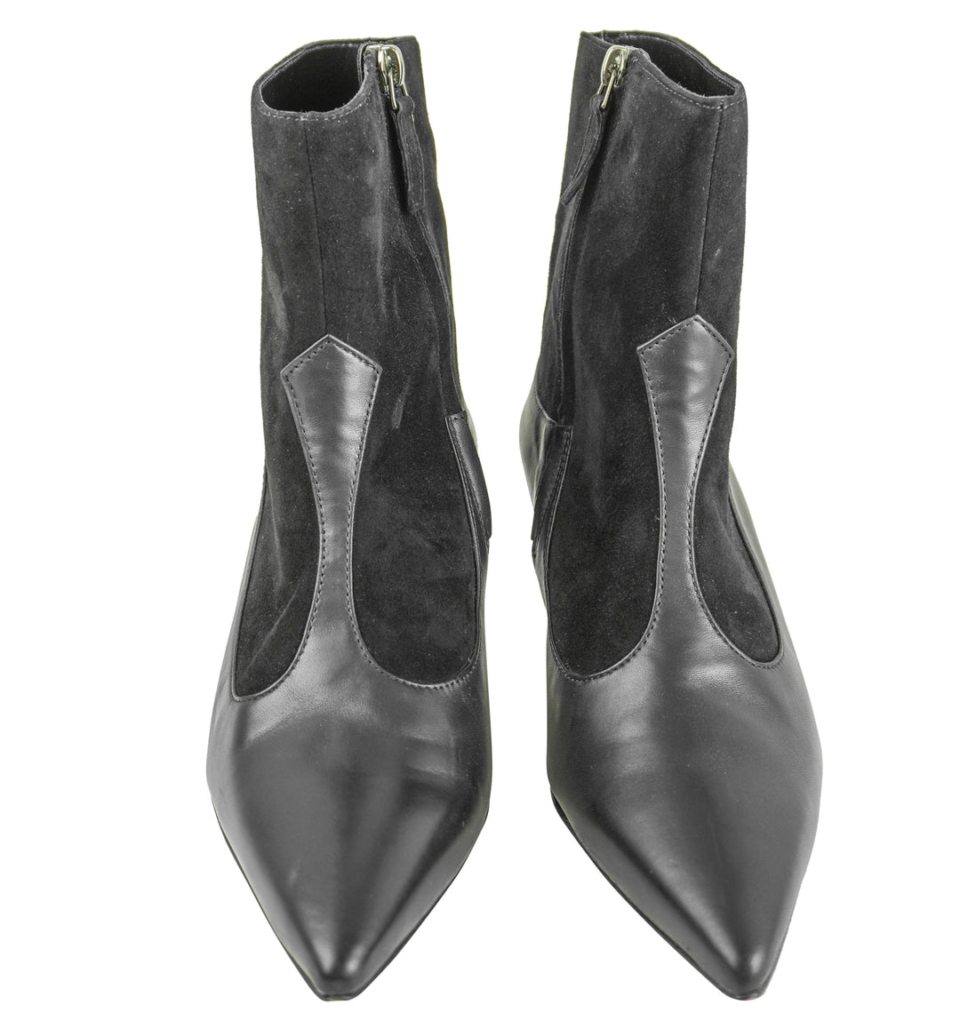 Manolo Blahnik Atalanta Bootie in Black - Discounts on Manolo Blahnik at UAL