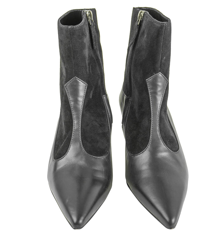 Manolo Blahnik Atalanta Bootie in Black - Discounts on Manolo Blahnik at UAL