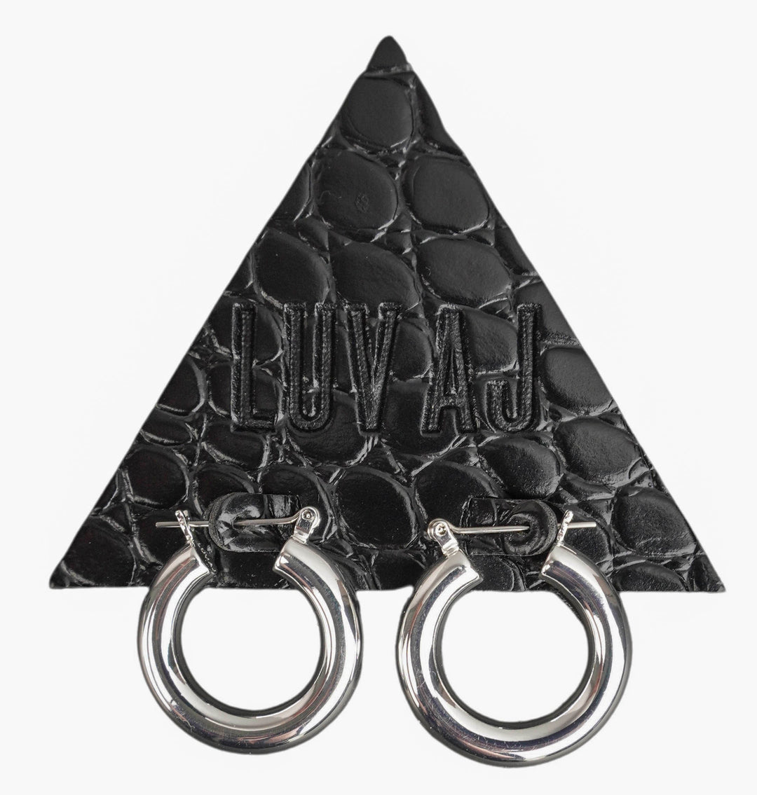 LUV AJ Baby Amalfi Hoop Earrings in Silver - Discounts on Galley Los Angeles at UAL