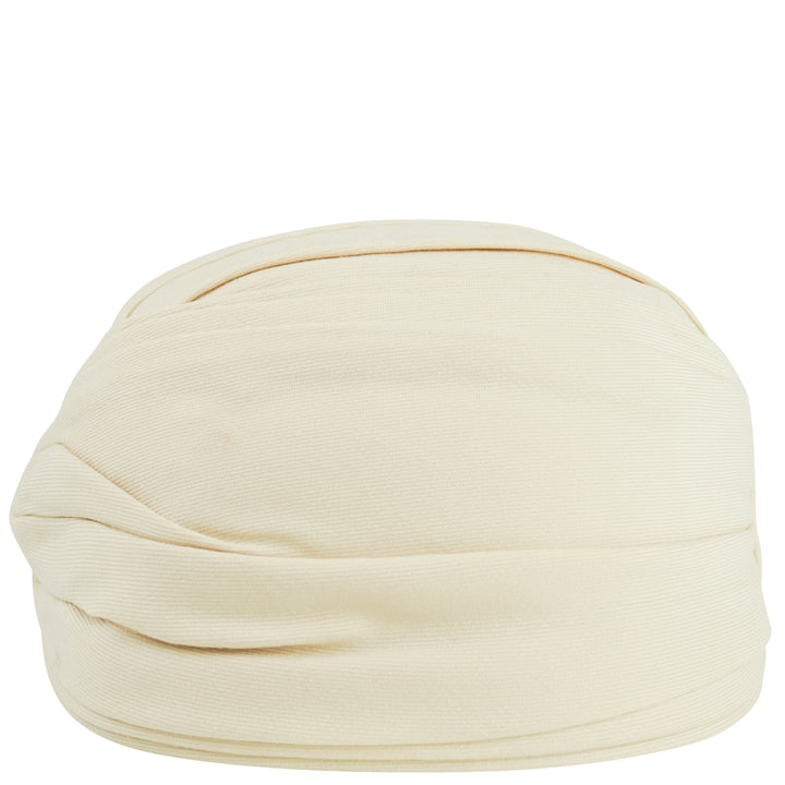 Valentino Turban Hat in Latte