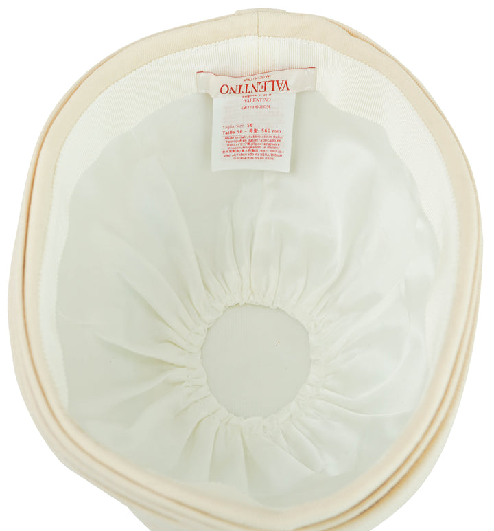 Valentino Turban Hat in Latte
