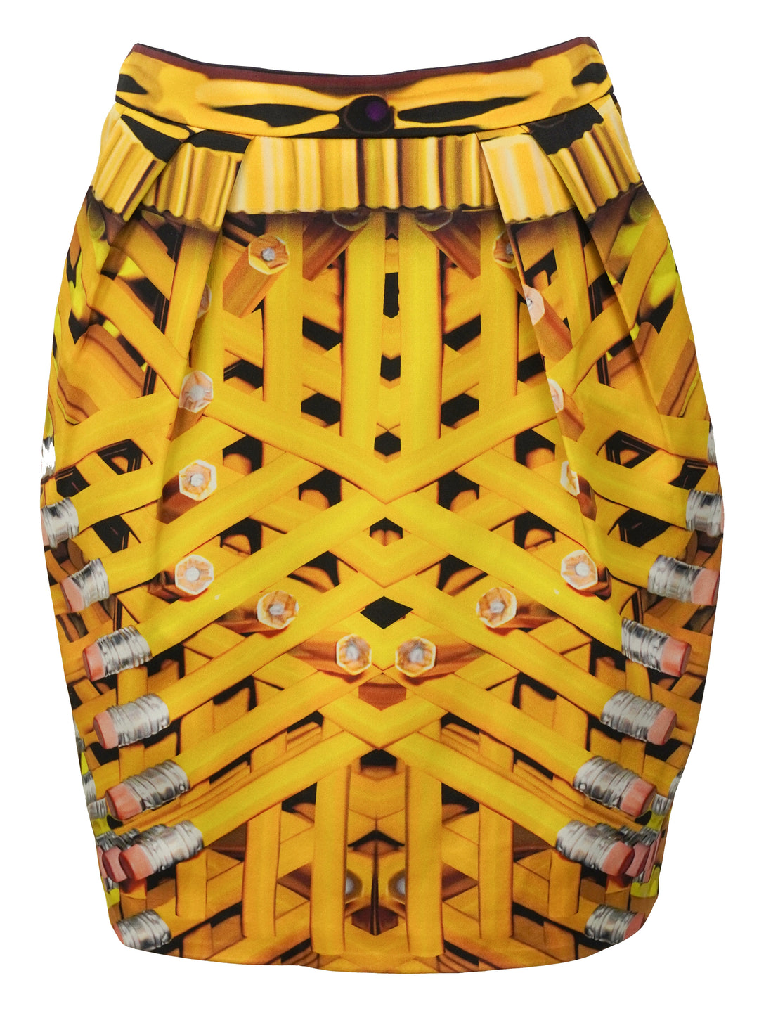 Mary Katrantzou Tulip Mini Skirt in Pencil Print Multi - Discounts on Mary Katrantzou at UAL