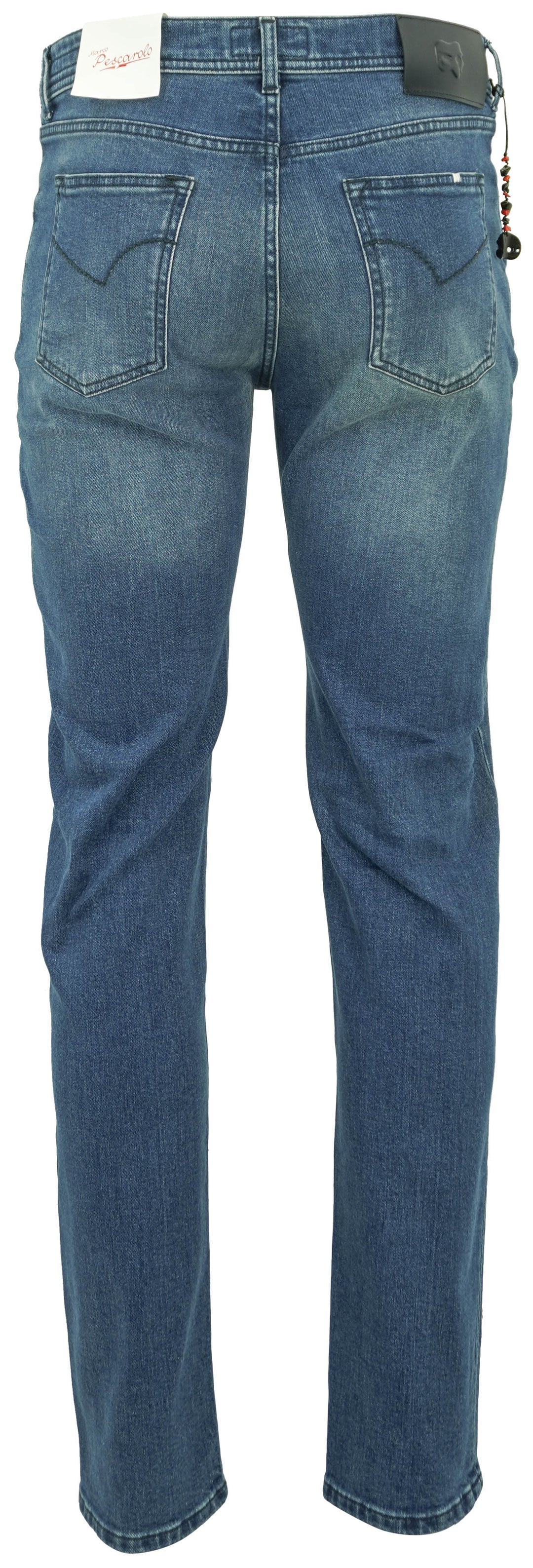 Marco Pescarolo Nerano Jeans in Medium Wash Denim - Discounts on Marco Pescarolo at UAL