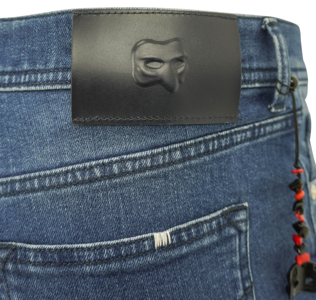 Marco Pescarolo Nerano Jeans in Medium Wash Denim - Discounts on Marco Pescarolo at UAL