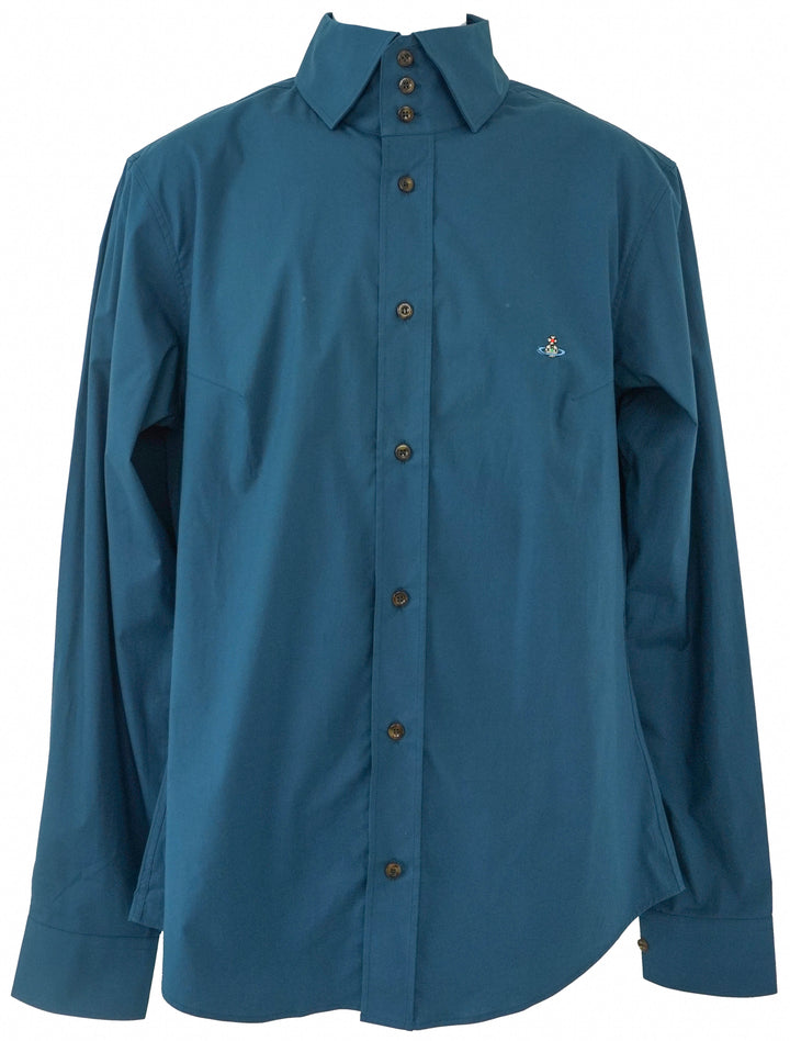 Vivienne Westwood Classic Shirt in Blue - Discounts on Vivienne Westwood at UAL