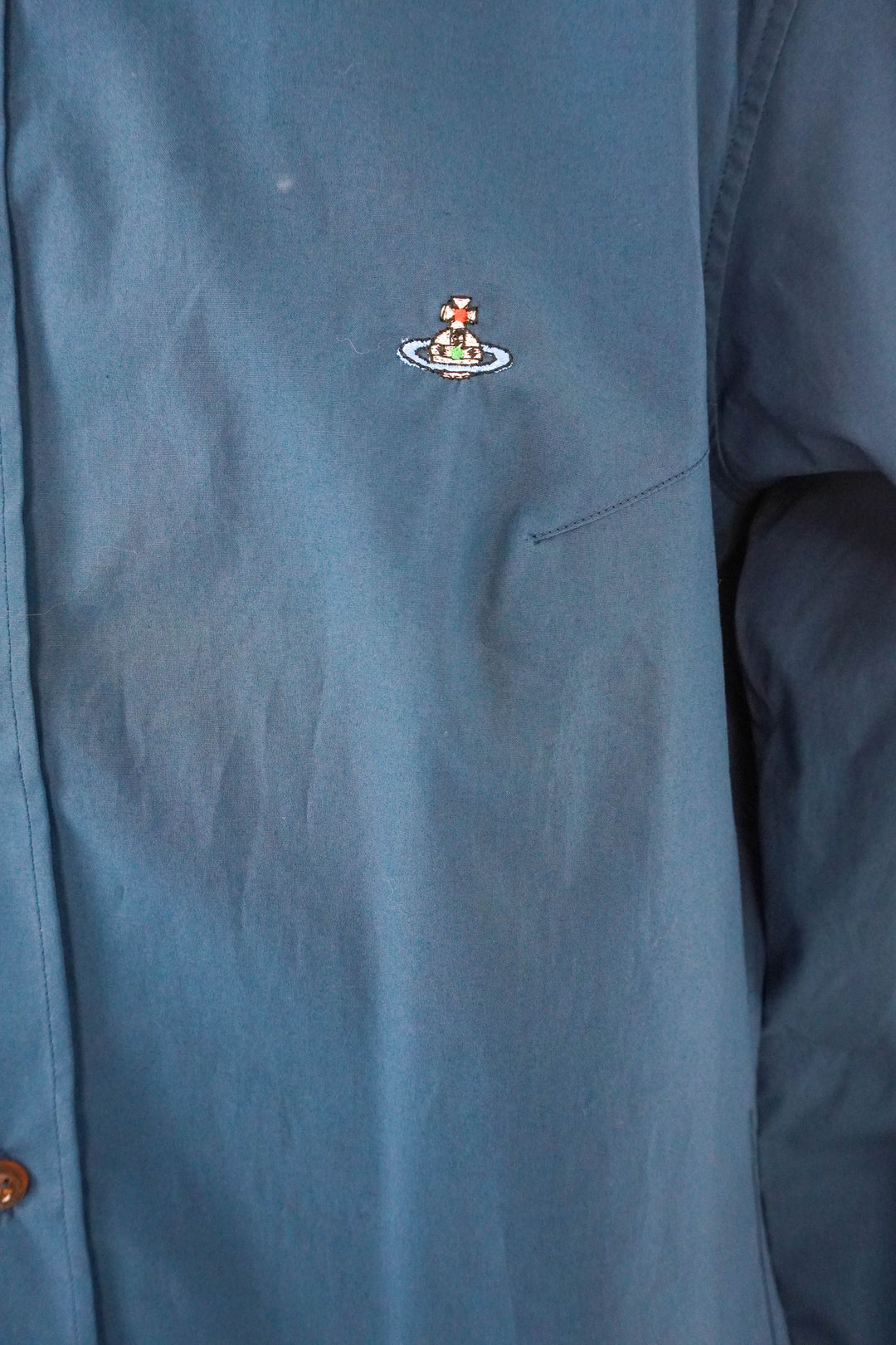 Vivienne Westwood Classic Shirt in Blue - Discounts on Vivienne Westwood at UAL