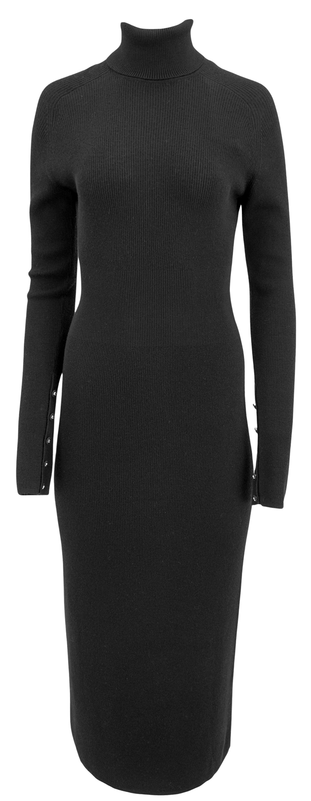 Gucci Ribbed Sweater Dress in Black