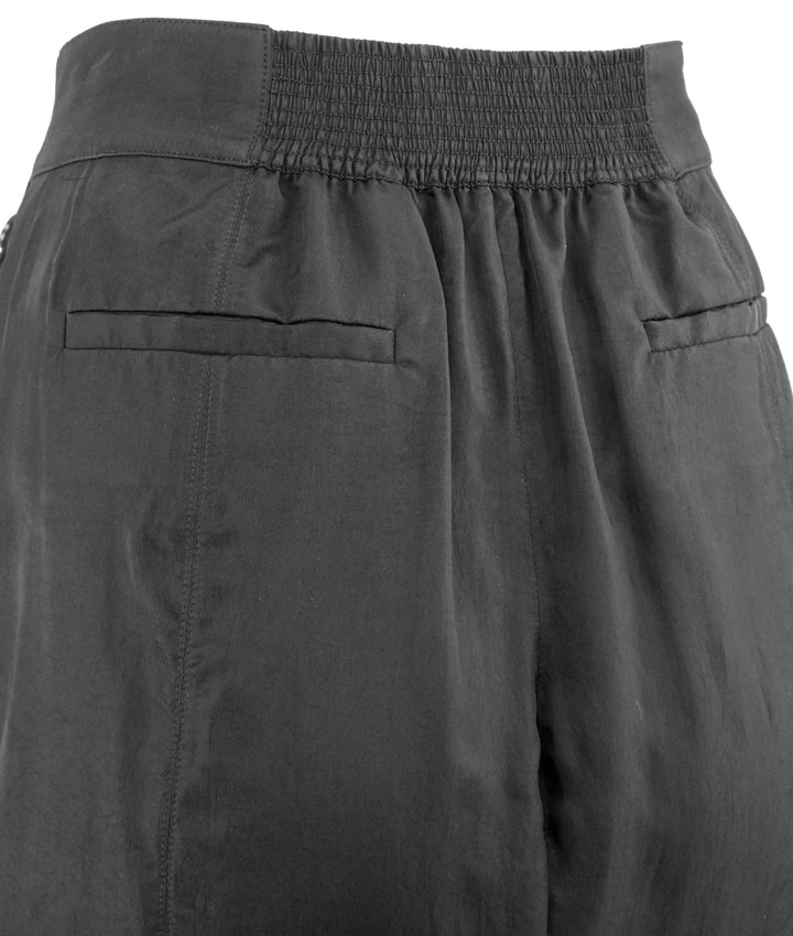 Saint Laurent Cupro Skirt with Pockets in Black - Discounts on Saint Laurent at UAL