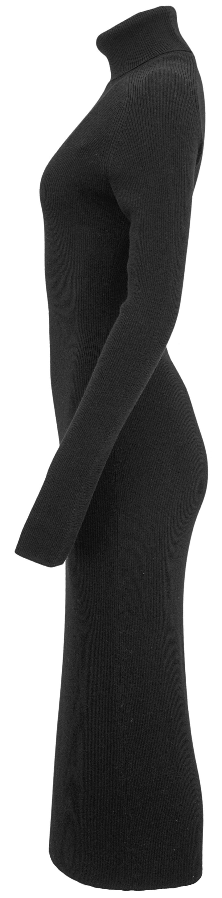 Gucci Ribbed Sweater Dress in Black