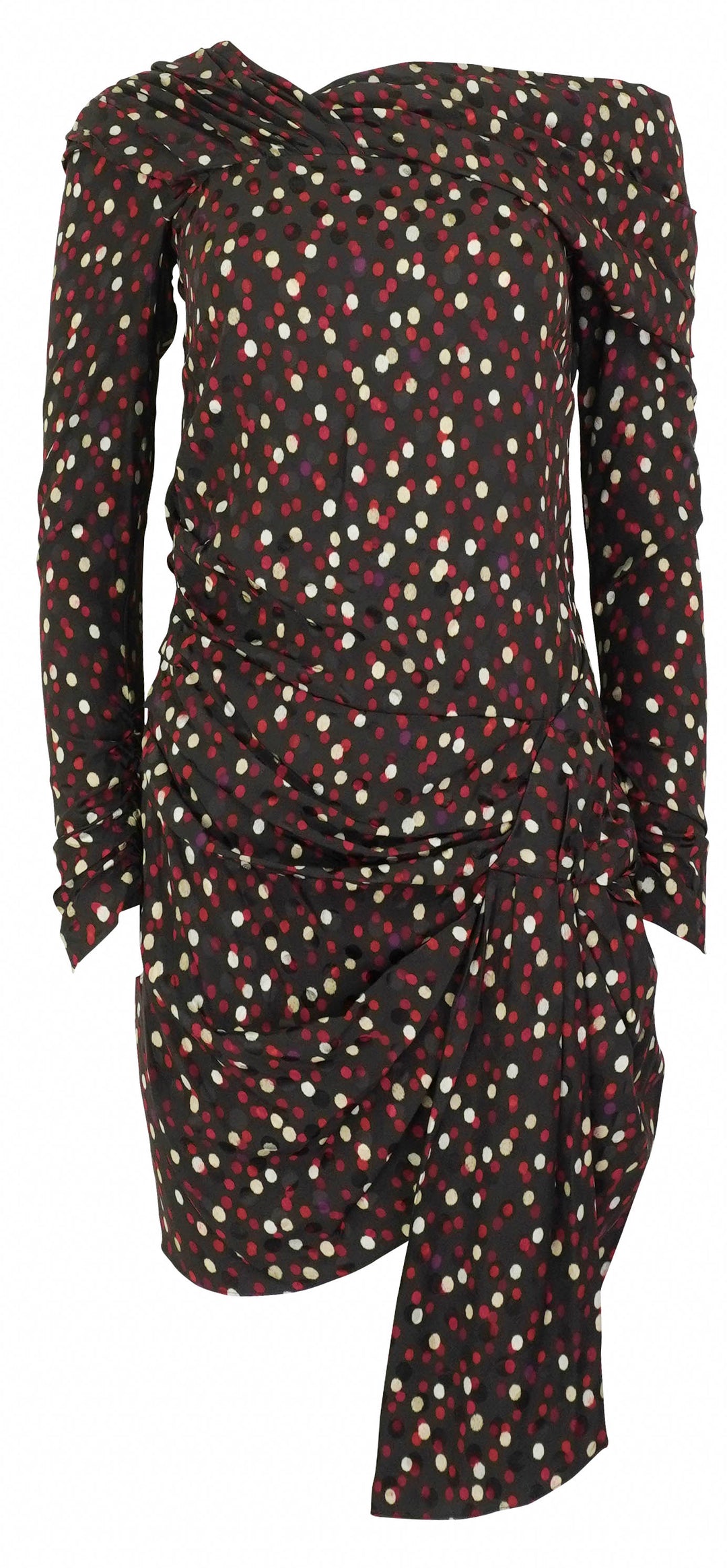 Isabel Marant Velari Dress in Black/Red - Discounts on Isabel Marant at UAL