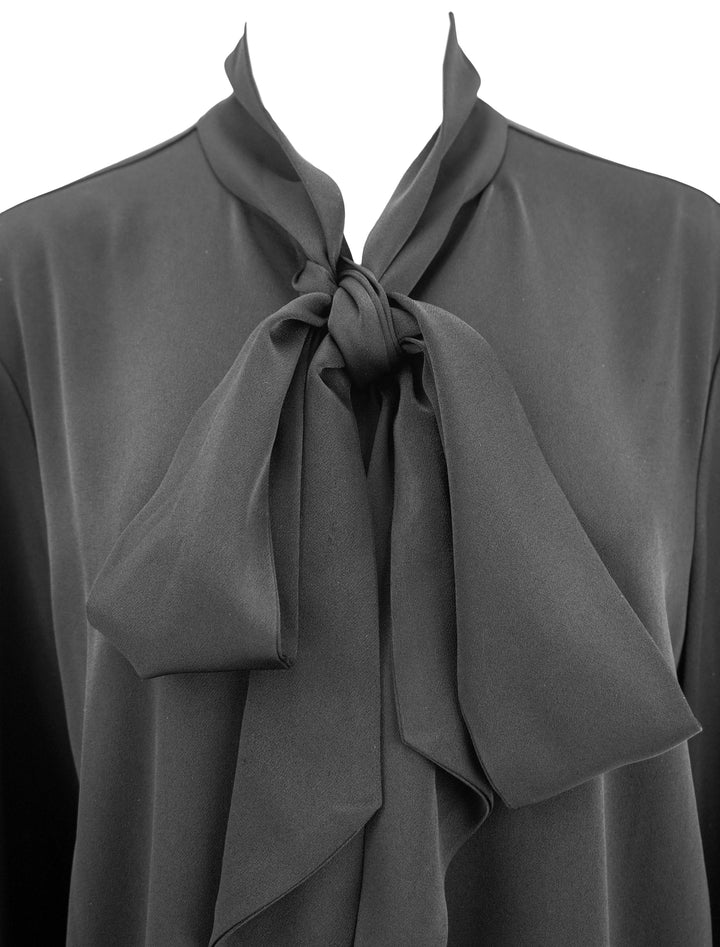 Alex Perry Tie Blouse in Black