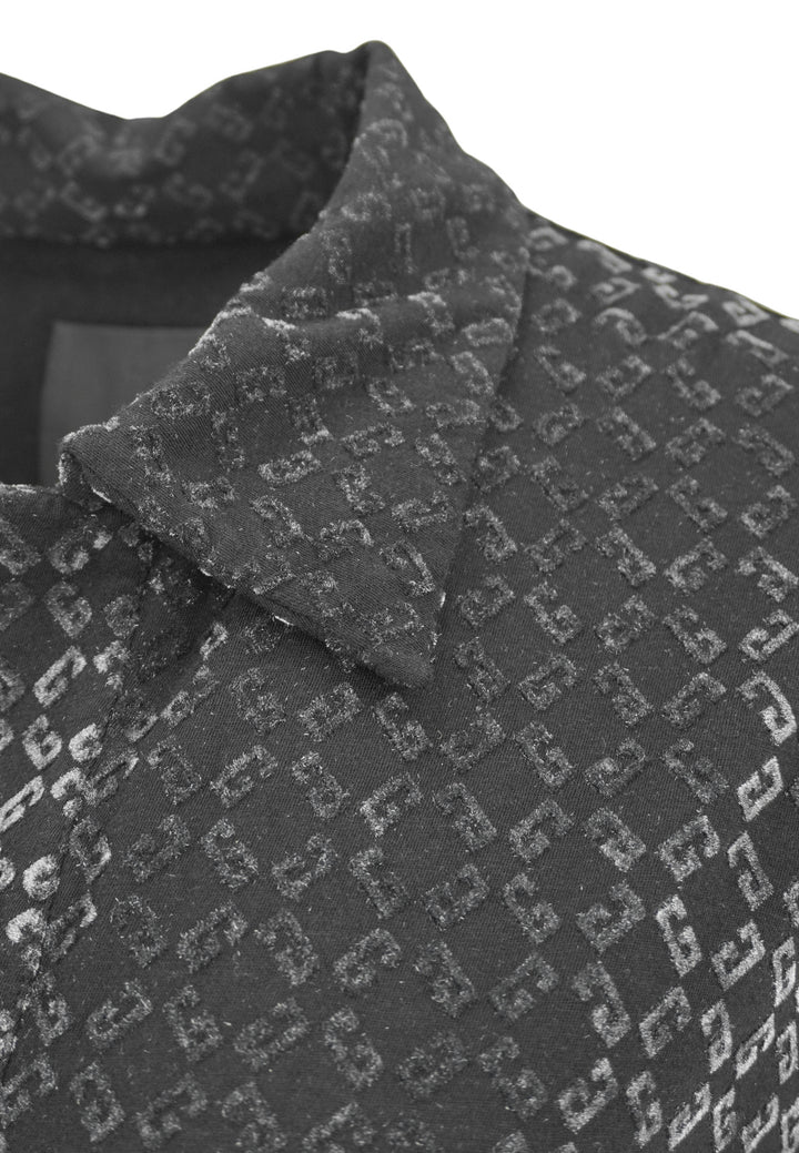 Givenchy 4G Logo Long Sleeve Polo in Black