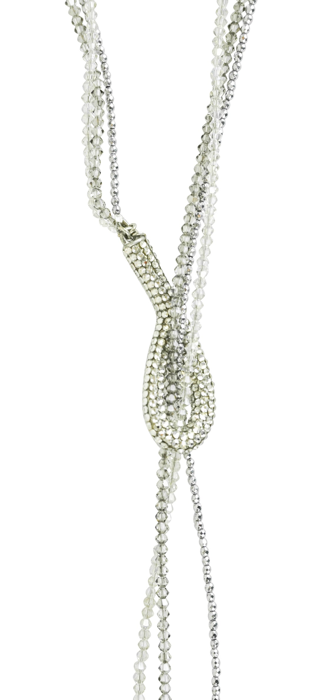 Roni Blanshay Triple Pearl Lariat Necklace