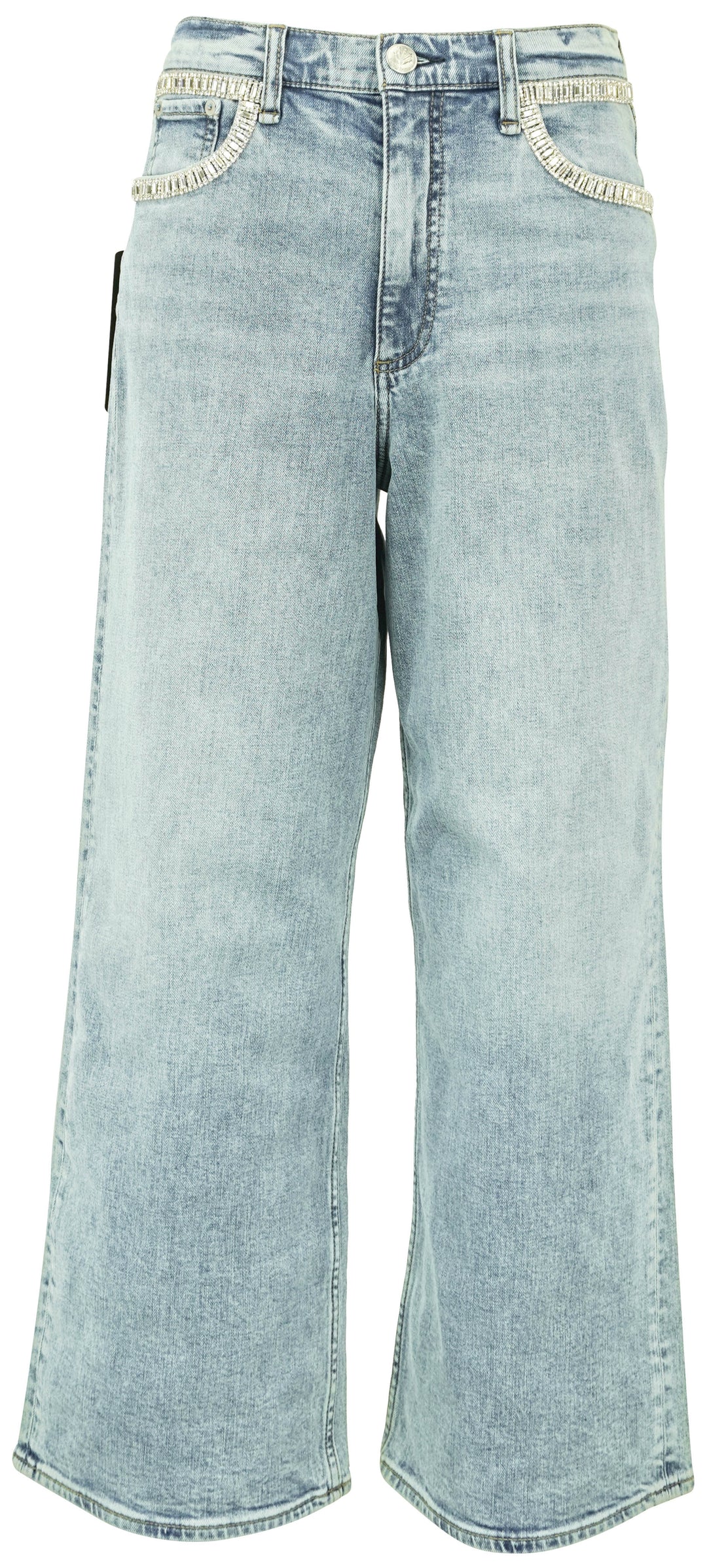 Rag & Bone The Ani Embellished Denim in Pacific - Discounts on Rag & Bone at UAL