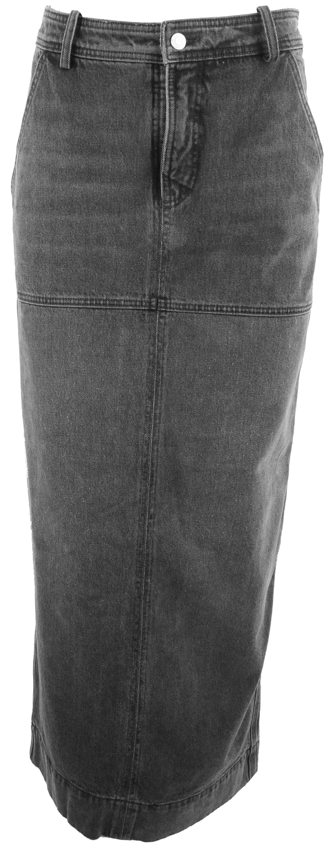 A.L.C. Hunter Denim Maxi Skirt in Washed Black - Discounts on A.L.C. at UAL